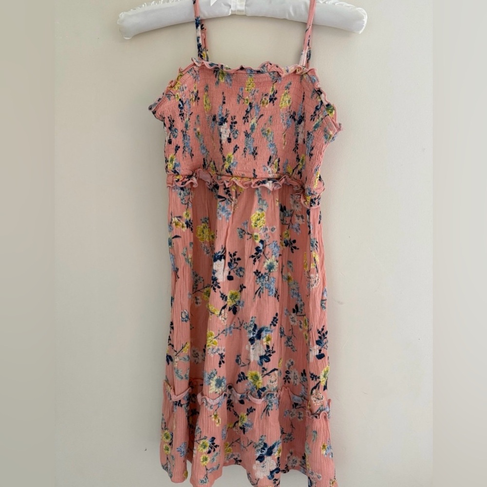 Art Class Floral Pink Kids Dress